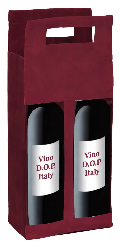 0958 Blood - Borsa Porta Vino Dimensioni cm. 16,5x9x35