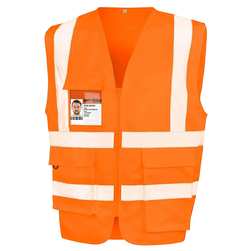 RER477X -GILET ALTA VISIBILITA' - Heavy Duty Polycotton Security Vest - AW