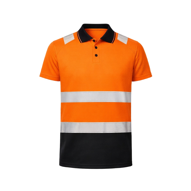 RER501X -POLO ALTA VISIBILITA' - Recycled Safety Polo Shirt - AW