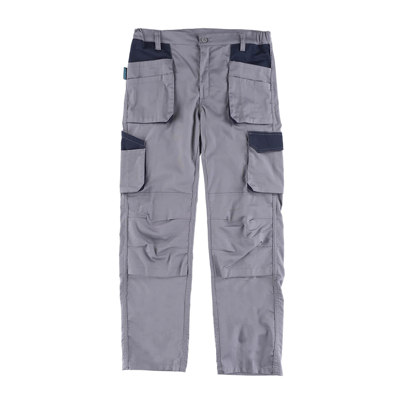 WF2650 - PANTALONE DA LAVORO MULTITASCHE ELASTICIZZATO PROTEZIONE ALLE GINOCCHIA - B