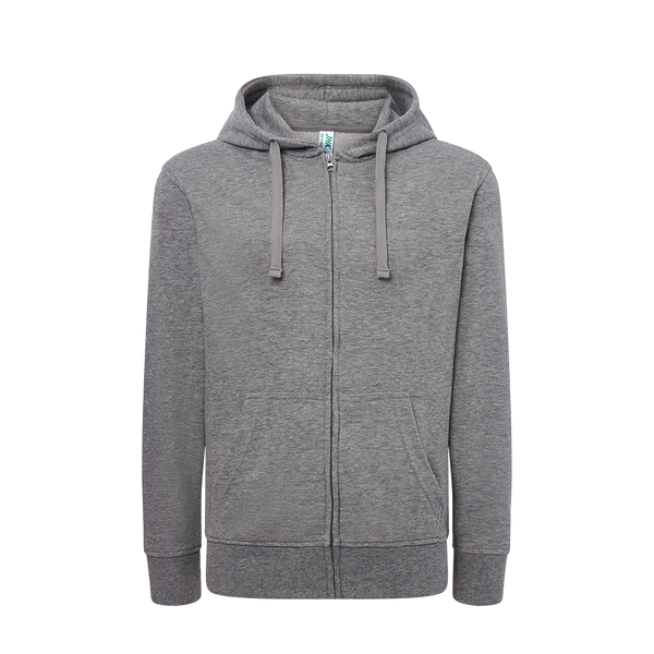SWULHOOD240 -FELPA DONNA CAPPUCCIO E ZIP LEGGERA FRENCH TERRY-B